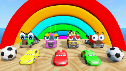 گیم ماشینی و اتوبوس های رنگی :: ماشین بازی :: سرگرمی کودکانه