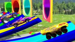 ماشین در مقابل سرعت گیر -حمل و نقل آب مک کوئین در پورتال اسلاید رنگی