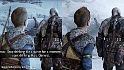 ویدیو مقایسه بهبودهای بصری God Of War Ragnarok در تریلرهای بازی