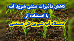 تاثیرات منفی شوری آب در کشاورزی