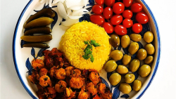 میگو با سس قارچ
