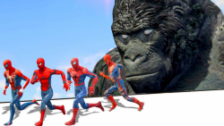 مرد عنکبوتی  مرد عنکبوتی PS4 در مقابل کینگ کونگ