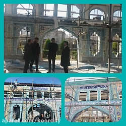 بازدید شهردار نور دکتر توکلی از عملیات اجرایی ساخت اِلِمانِ گلزار شهداء شهر نور