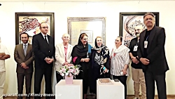 کافه خبر وگزارش از گل کاغذی (۱) درگالری نقش جهان باگروه سارا فرساد(۱)
