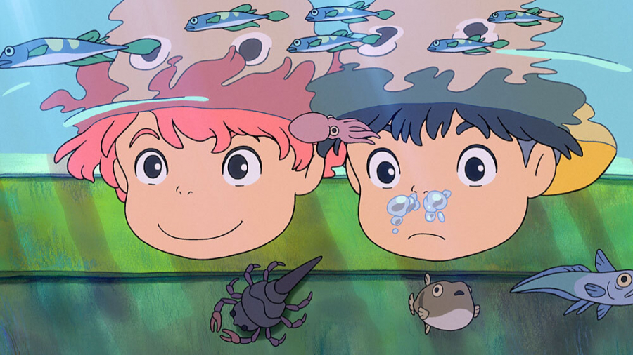 انیمیشن پونیو روی صخره کنار دریا با دوبله فارسی Ponyo 2008 زمان6001ثانیه