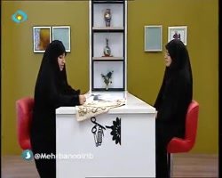جواهر دوزی روی رومیزی