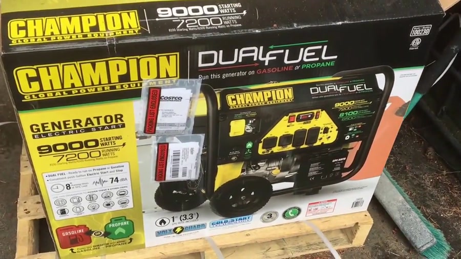 ژنراتور بنزینی پروپان دوگانه سوز Champion 9000w