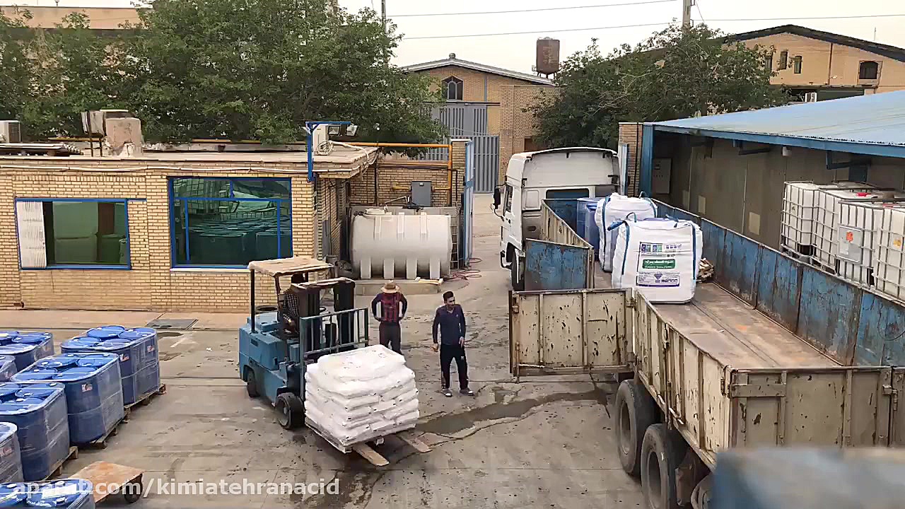 بارگیری محصولات در کیمیا تهران اسید رفع غبغب