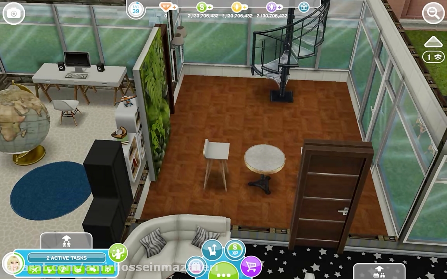خانه رویایی من در sims freeplay ( ورژن2 )
