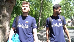 حال و هوای ملی پوشان در بلگراد...