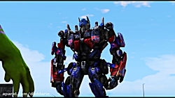 نبرد هالک اسپایدر با آپتیموس پ...