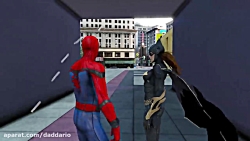 نبرد مرد عنکبوتی با بت گرل -- بازی GTA V