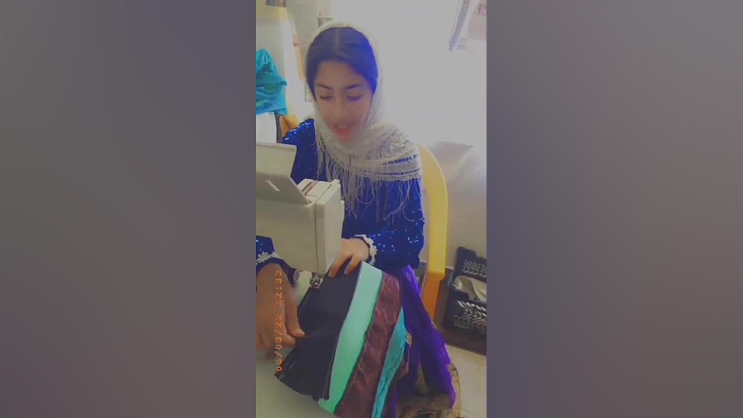تهیه کیسه پارچه ای ازتیکه پارچه های دورریختنی توسط دانش آموزهمیارمحیط زیست مسجدس تام کروز