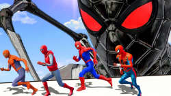 نبرد ابرقهرمانان |  تیم مرد عنکبوتی در مقابل مرد آهنی عنکبوتی