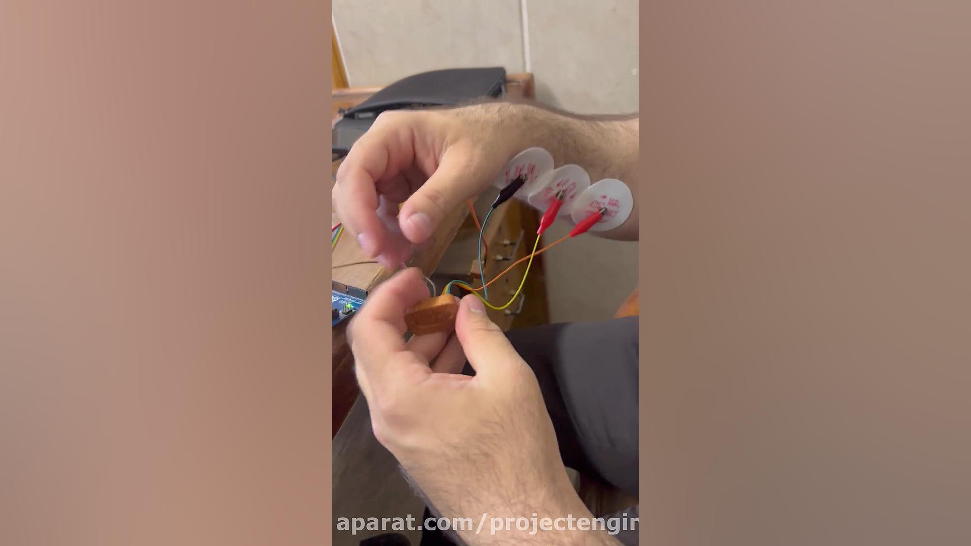 دریافت سیگنال قلب انسان Ecg اصلاح طرح لبخند
