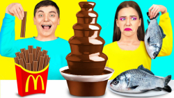 چالش خنده دار جدید  چالش غذا ف...