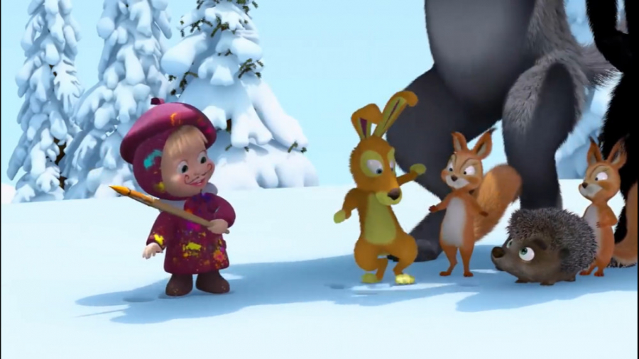 Маша и медведь картина маслом 27 серия masha and the bear