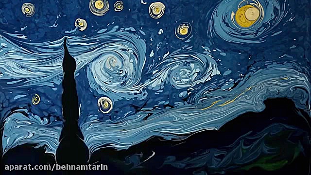 نقاشی ونگوک در آب سیاه دندان شیری