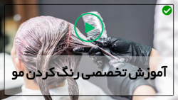 آموزش آسان رنگ مو-آموزش حرفه ای رنگ مو-( تکنیک رنگ موی فلوئید )