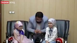 ️اجرای «سلام فرمانده» توسط کودکان سرطانی ️اجرای «سلام فرمانده» توسط کودکان سرطانی