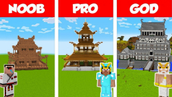 خونه های چینی خفن !! معبد بزرگ چینی ماینکرفت/ماینکرفت / Minecraft