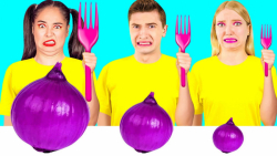 چالش خنده دار جدید  چالش غذایی...