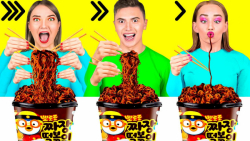 چالش خنده دار جدید  چالش غذایی...