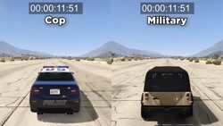 GTA 5 ONLINE - COP CAR VS MILITARY CAR (که بهترین است-)