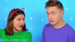 چالش خوراکی وسرگرمی سه نفره