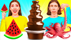 چالش خنده دار جدید  چالش غذا ف...