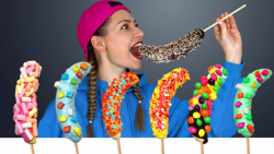 چالش خنده دار جدید  چالش غذا آ...