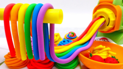 سرگرمی کودکانه ، نودل های رنگی...