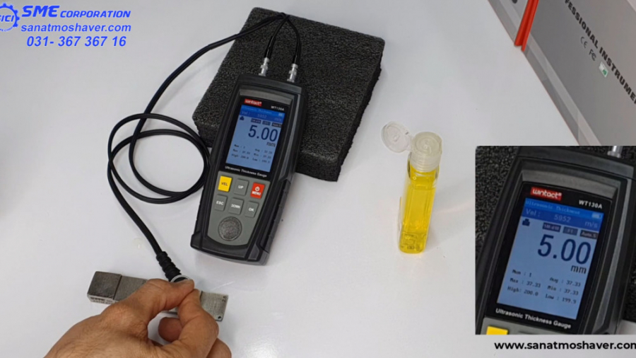 آموزش کار با ضخامت سنج آلتراسونیک مدل WT130A - شرکت صنعت مشاور آنجلینا جولی