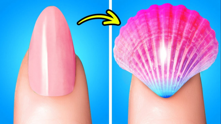 طرح های خلاقانه ناخن که می توانید در خانه درست کنید!شماره 57