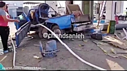 فیلم انفجار نیسان در پمپ گاز گیلان فیلم انفجار نیسان در پمپ گاز گیلان