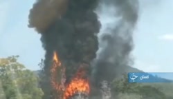 فیلم آتش سوزی آبشار مصنوعی در گرگان فیلم آتش سوزی آبشار مصنوعی در گرگان