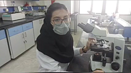 کار با میکروسکوپ دکتر فاطمه عابدی جعفری