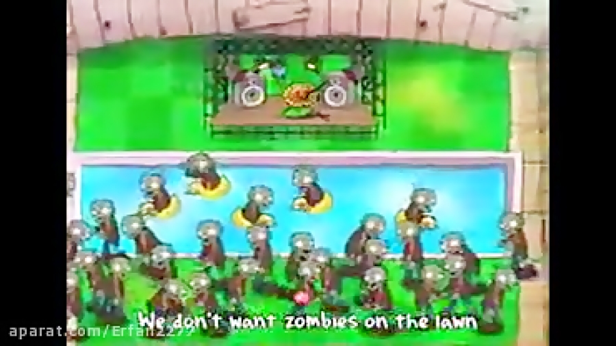 آهنگ زیبای گیاهان علیه زامبی ها ، plants vs zombies