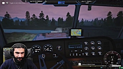 پارت 2 گیم alaska truck simulator شبیه ساز راننده کامیون ماشین خراب شد