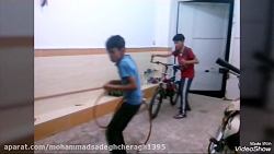 کشیدن دوچرخه ۱۰ کیلویی که مسلم...