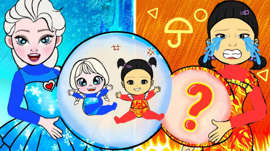 ایده کارتونی بازی مرکب و فروزن...