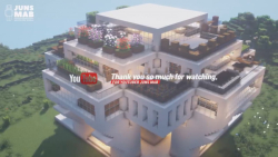 اموزش ساخت یک خانه مدرن در ماینکرافت