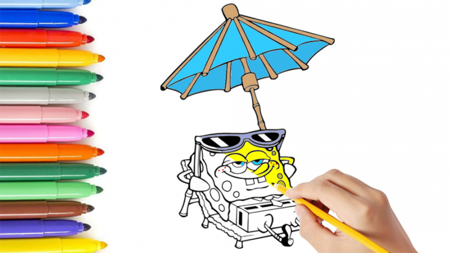 آموزش نقاشی کودکان ، نقاشی باب...