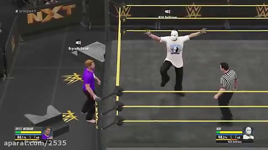 WWE 2K16- 1v1 Match (Bryce Vs Delirious) - H2ODelirious