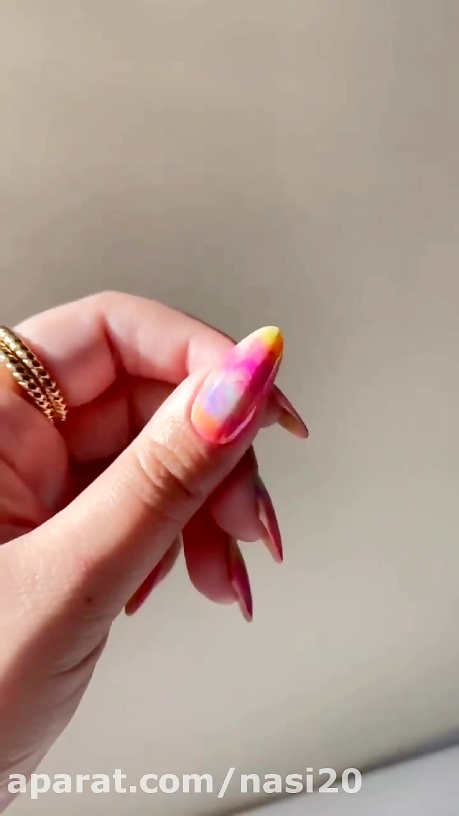 کلیپ آموزش طراحی ناخن | دیزاین ناخن با ابر | طراحی ساده ناخن