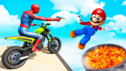 ماریو و مرد عنکبوتی در GTA 5