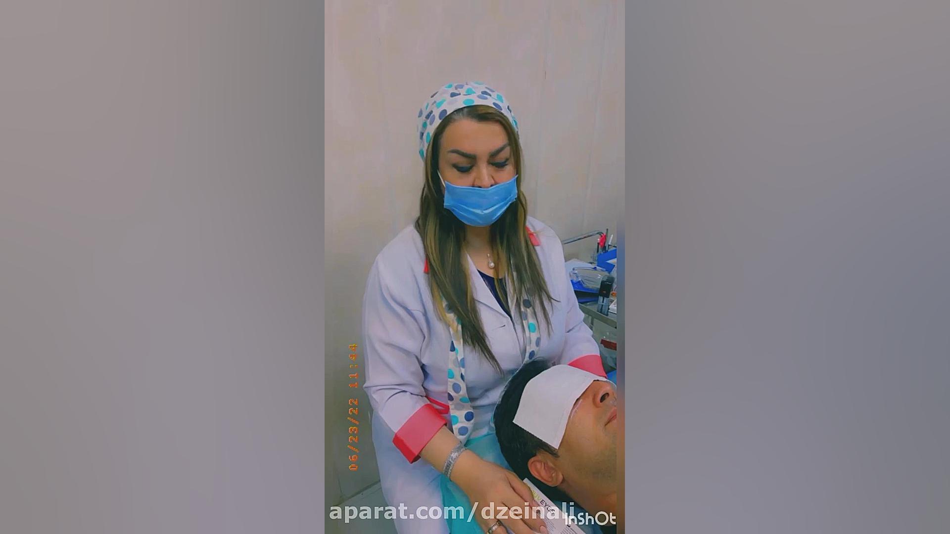 بهبود تیرگی زیرچشم، پف و چروکهای ریز دورچشم با انجام مزوژل مخصوص دکتر فرحناز زینعلی - متخصص پوست، مو، زیبایی زنجان