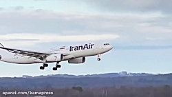 فرود هواپیمای مسافربری ایران ا...