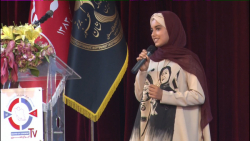 یازدهمین جشنواره سعدی.اجرای مرسده خواجویی نسب در بخش جوان.