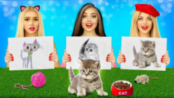 چالش خنده دار نقاشی گربه ملوس...